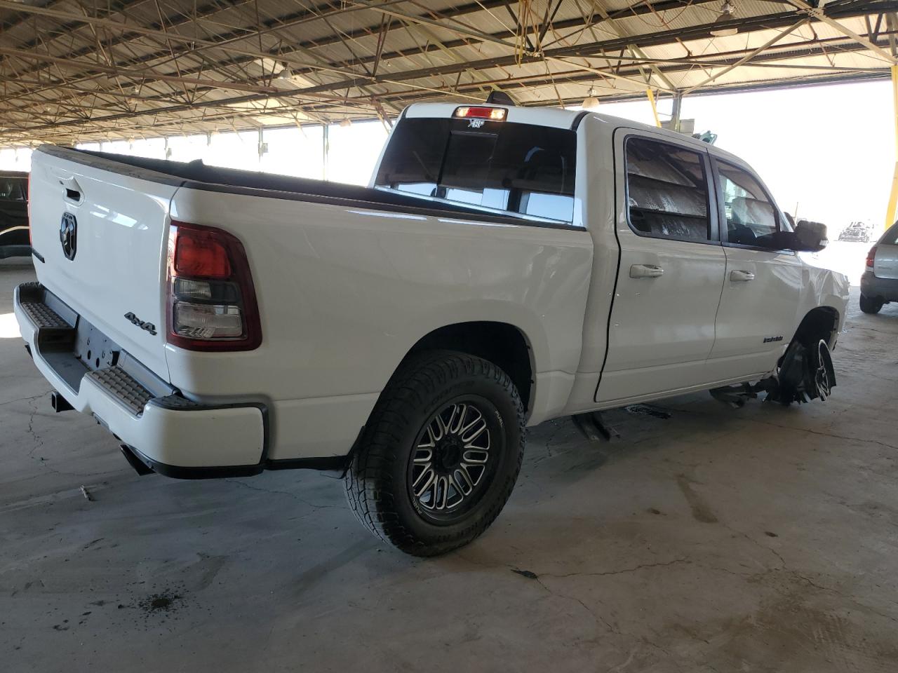 2021 RAM 1500 VIN 1C6SRFFT4MN678267 Copart auction photo, side / undercarriage damage thumbnail 3