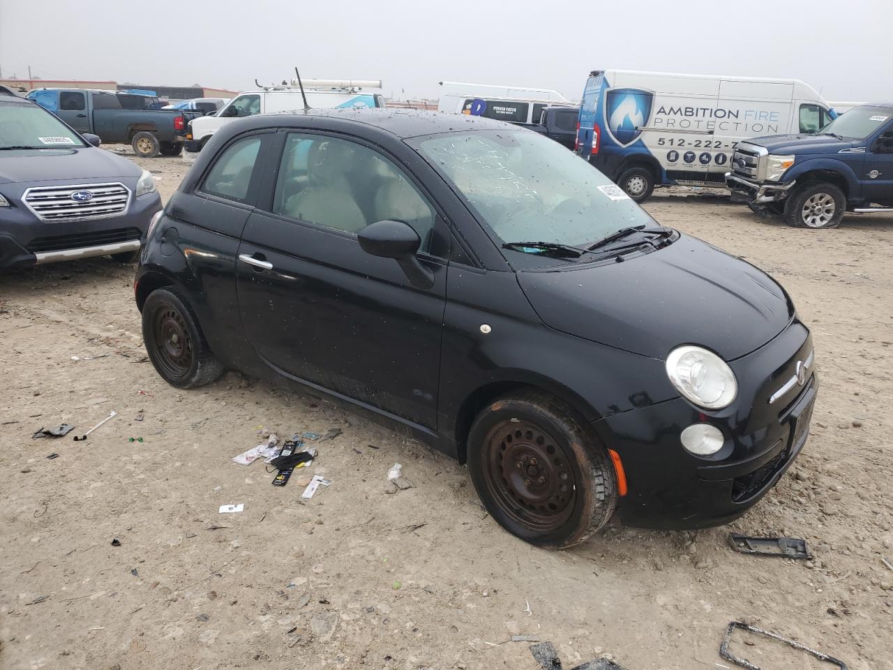 2012 Fiat 500 VIN 3C3CFFAR5CT384123 Copart auction photo, minor dent/scratches damage thumbnail 4