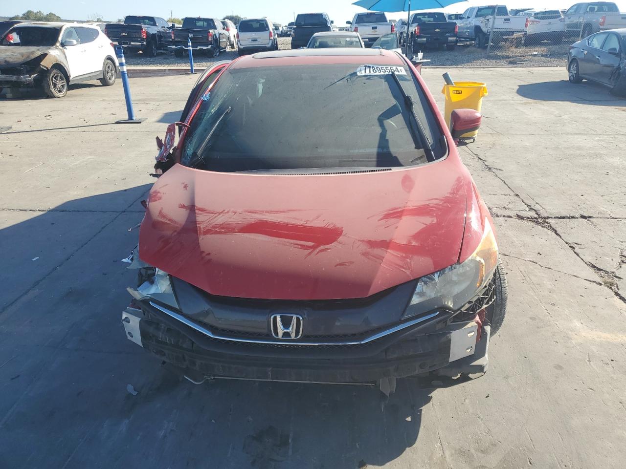 2015 Honda Civic VIN 2HGFG3B84FH505927 Copart auction photo, side / undercarriage damage thumbnail 5