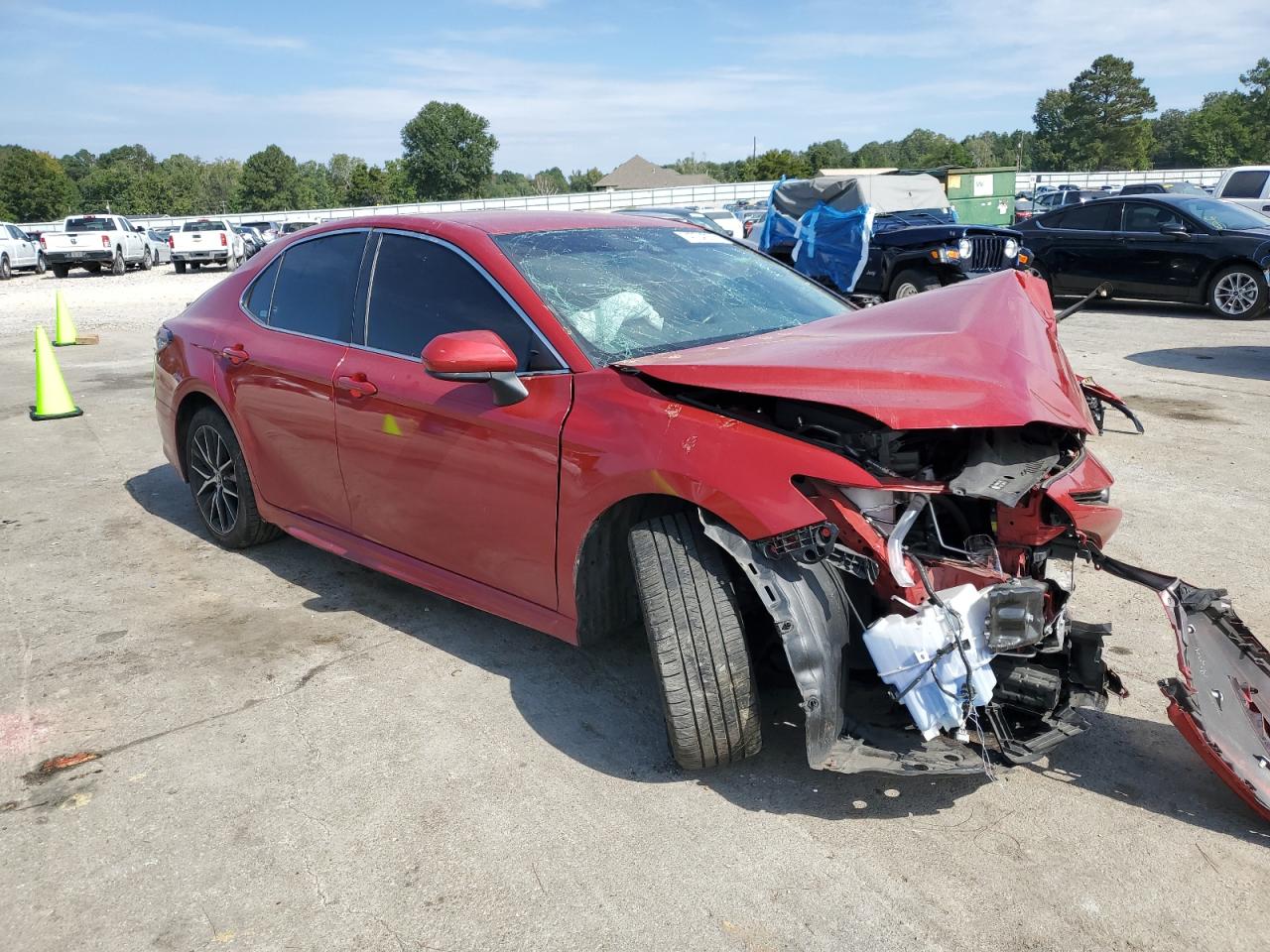 2021 Toyota Camry VIN 4T1G11AK9MU444439 Copart auction photo, frame damage / front end damage thumbnail 4