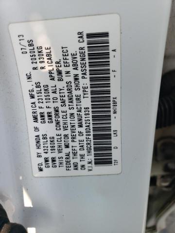 2013 Honda Accord VIN 1HGCR2F89DA251936 Copart auction photo, front end damage thumbnail 12