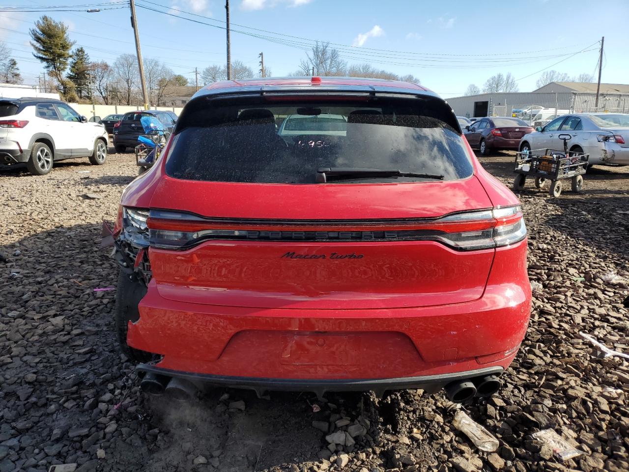 2020 Porsche Macan VIN WP1AF2A52LLB60956 Copart auction photo, rear end damage thumbnail 6