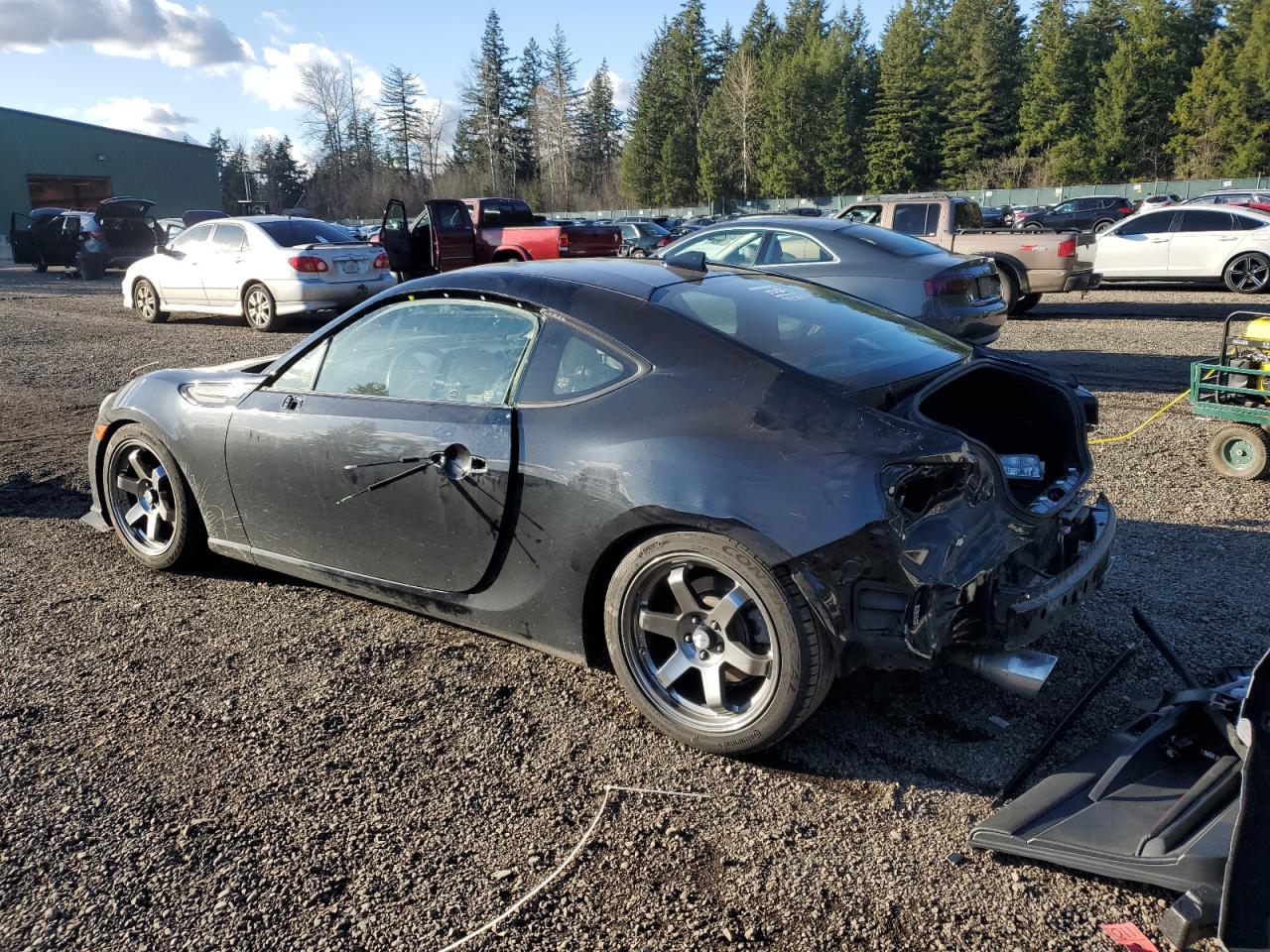 2015 Subaru BRZ VIN JF1ZCAC15F8607133 Copart auction photo, rear end / side damage thumbnail 2