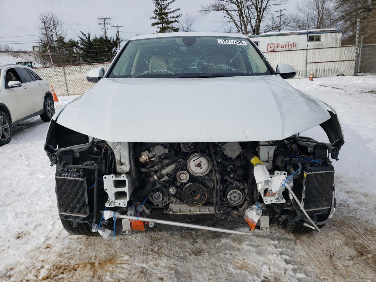 2018 Audi Q7 VIN WA1LAAF70JD032990 Copart auction photo, front end / side damage thumbnail 5