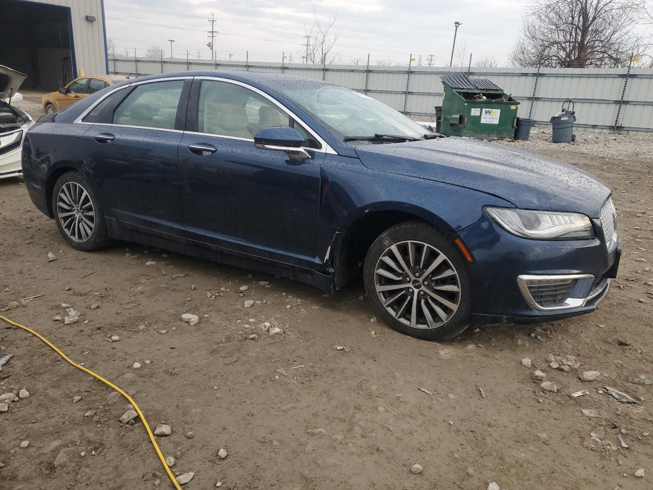 2017 Lincoln MKZ VIN 3LN6L5D98HR656834 Copart auction photo, side damage thumbnail 4