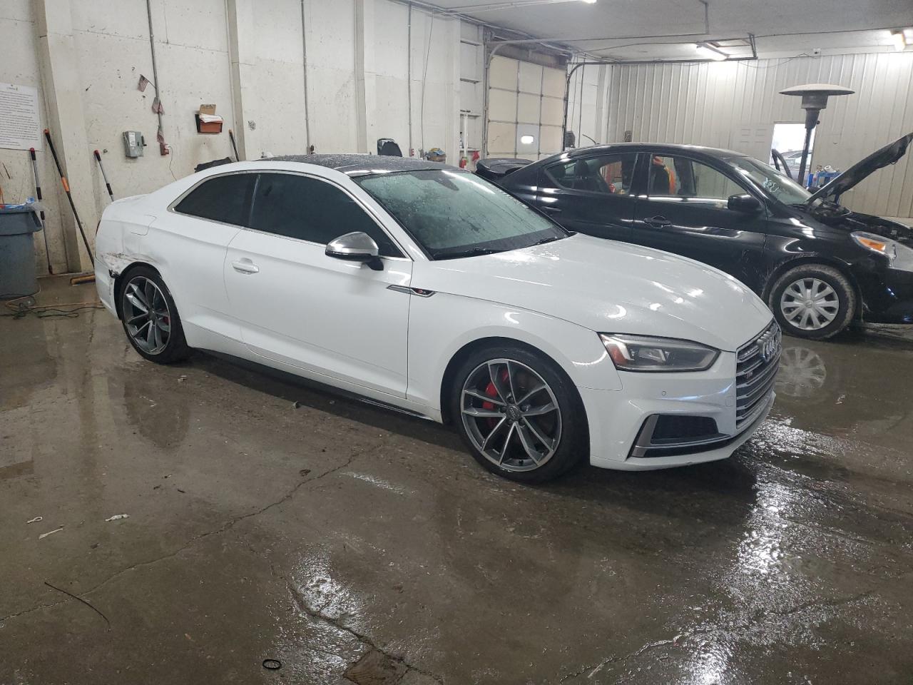 2018 Audi RS5 VIN WAUP4AF59JA044485 Copart auction photo, side / rear end damage thumbnail 4