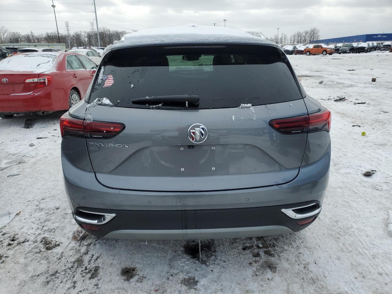 2021 Buick Envision VIN LRBFZMR48MD066211 Copart auction photo, side damage thumbnail 6