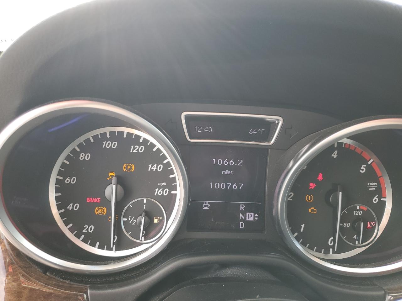 2012 Mercedes-Benz M-klasse VIN 4JGDA2EB0CA038603 Copart auction photo, mechanical damage thumbnail 9