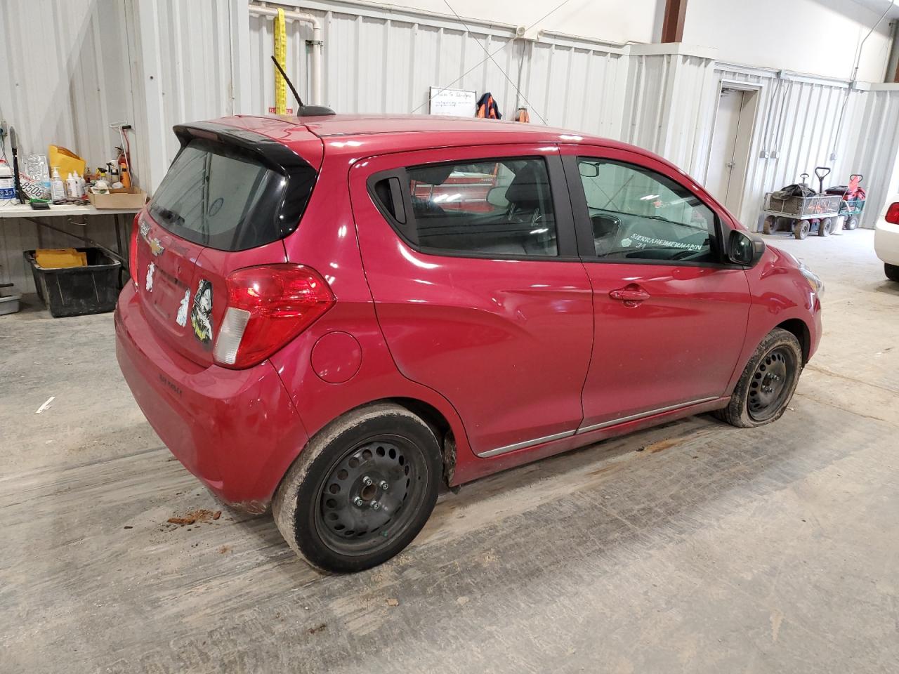 2020 Chevrolet Spark VIN KL8CB6SA6LC410166 Copart auction photo, front end / side damage thumbnail 3