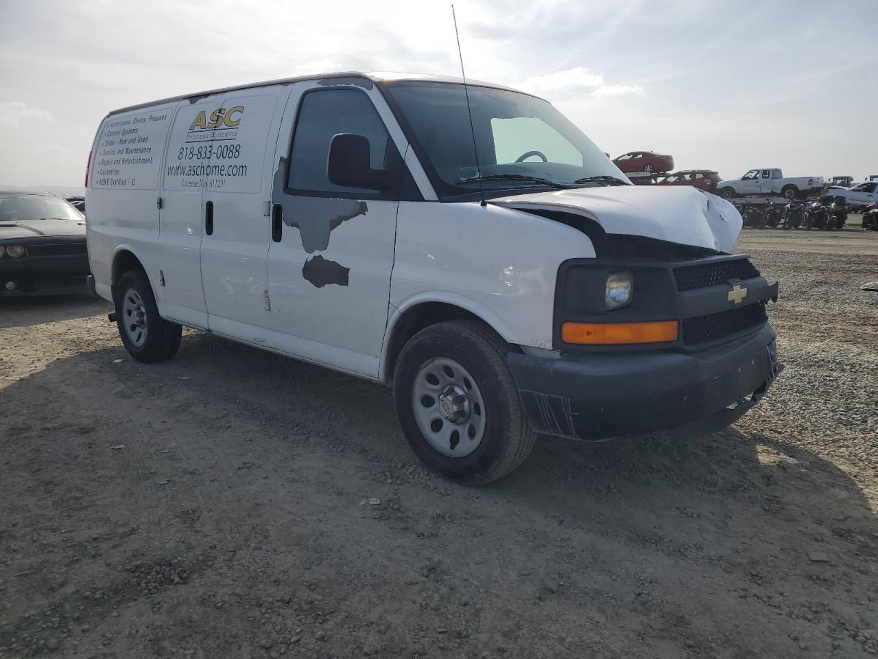 2011 Chevrolet Express VIN 1GCSGAFX1B1142157 Copart auction photo, front end damage thumbnail 4