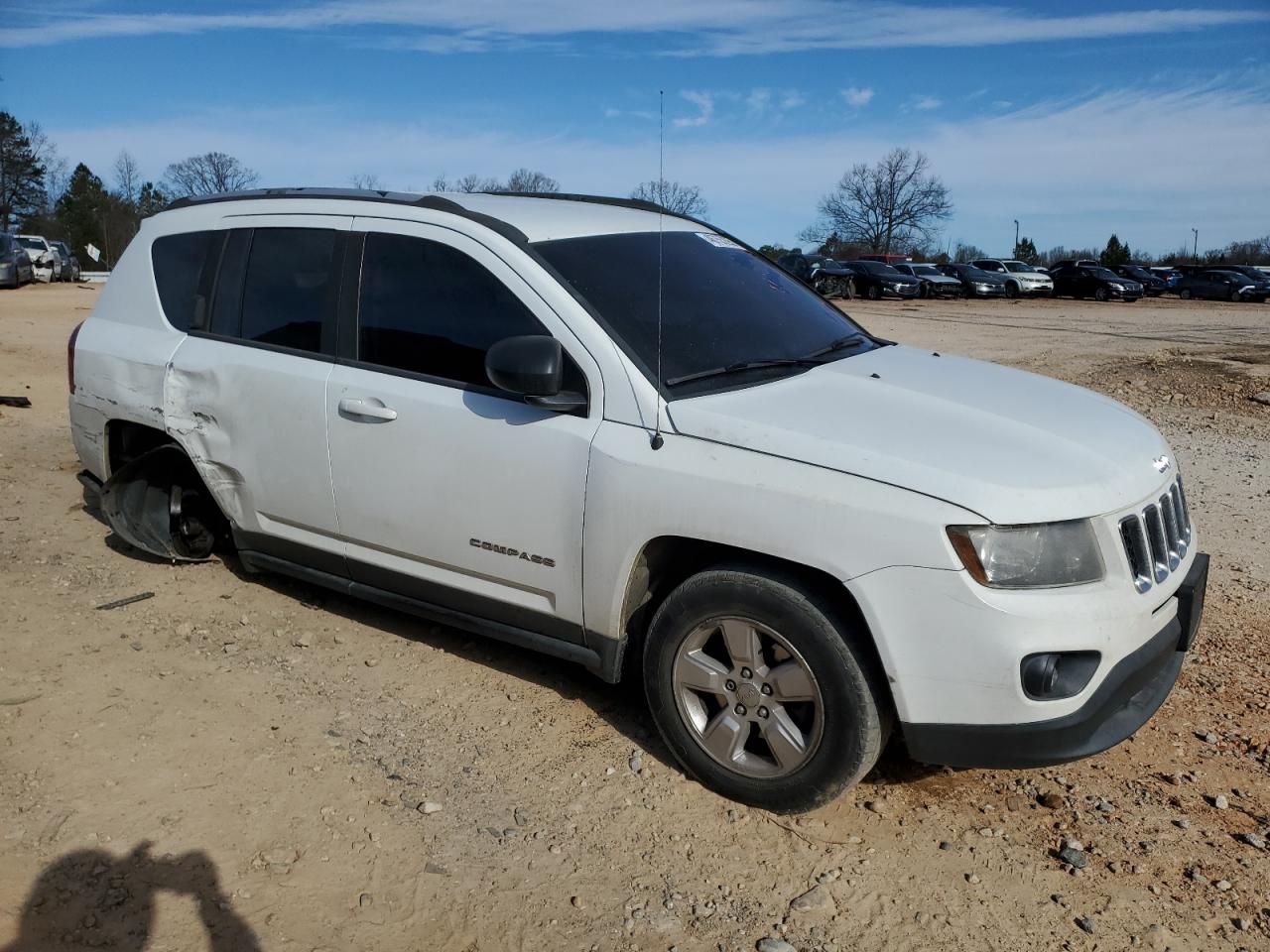 2015 Jeep Compass VIN 1C4NJCBA9FD400036 Copart auction photo, rear end / side damage thumbnail 4