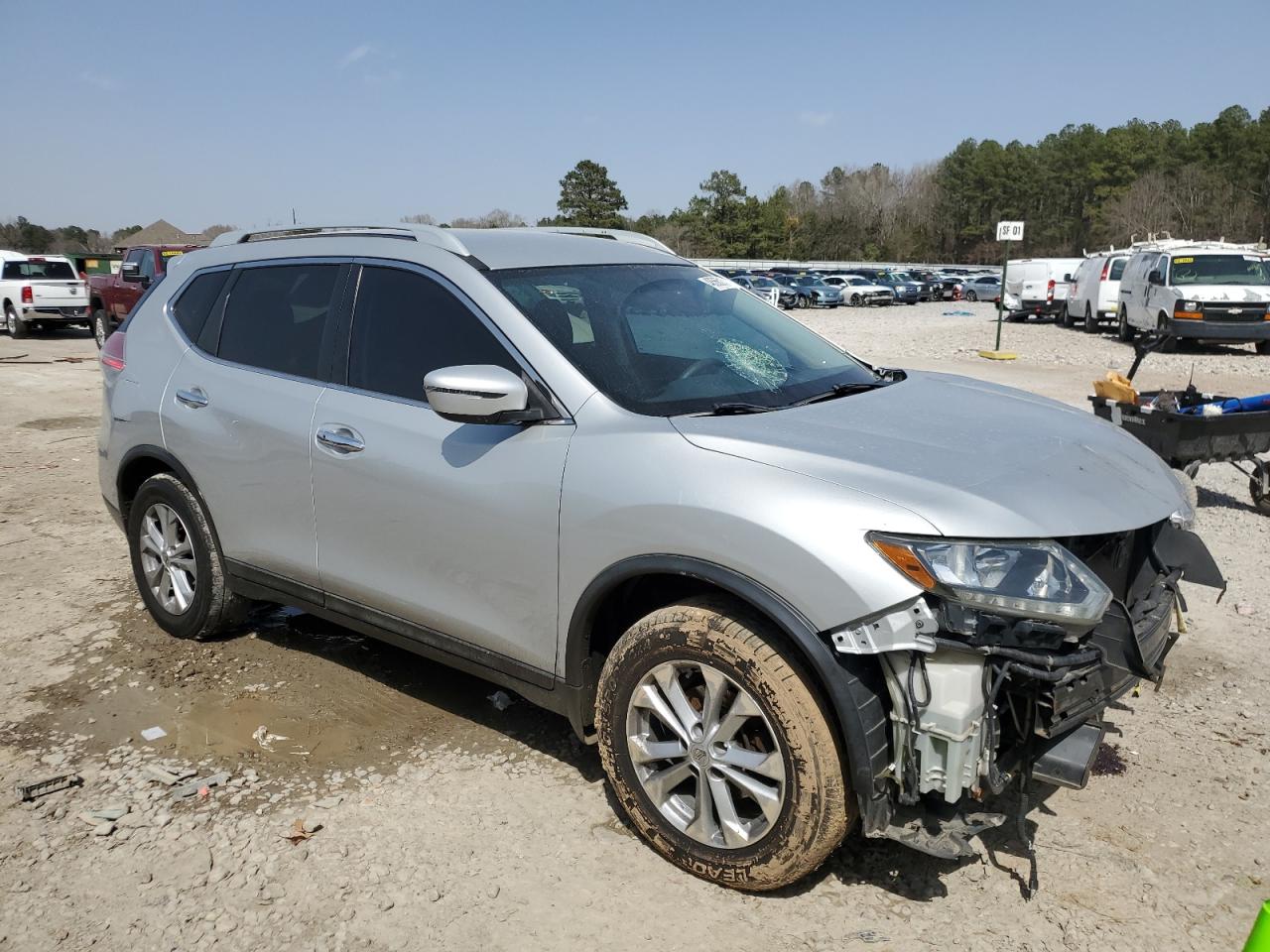 2016 Nissan Rogue VIN 5N1AT2MT8GC818320 Copart auction photo, undercarriage / front end damage thumbnail 4