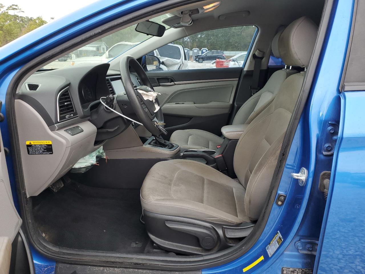 2017 Hyundai Elantra VIN KMHD84LF9HU385849 Copart auction photo, front end damage thumbnail 7
