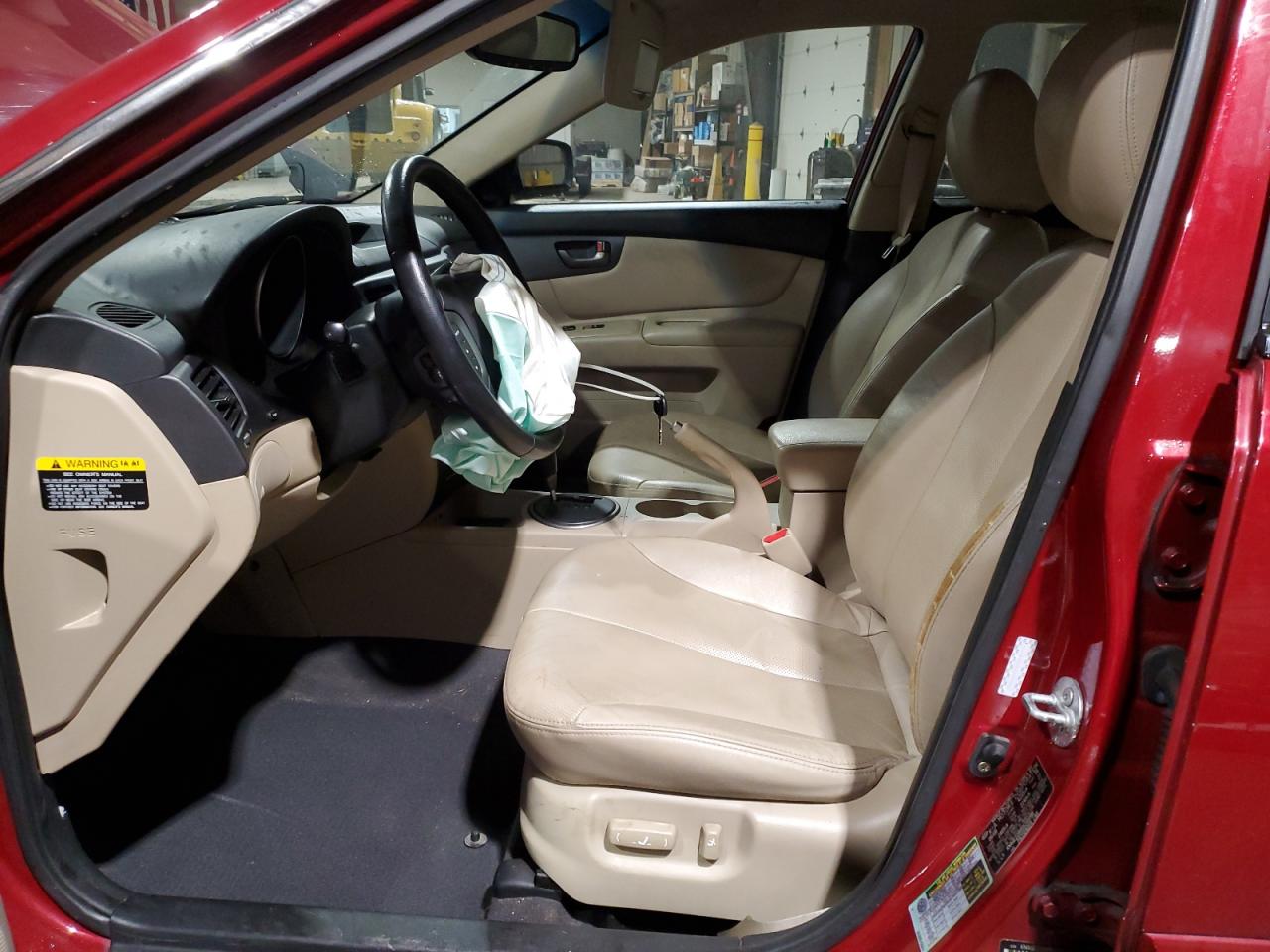 2009 KIA Optima VIN KNAGE228995293098 Copart auction photo, front end / minor dent/scratches damage thumbnail 7