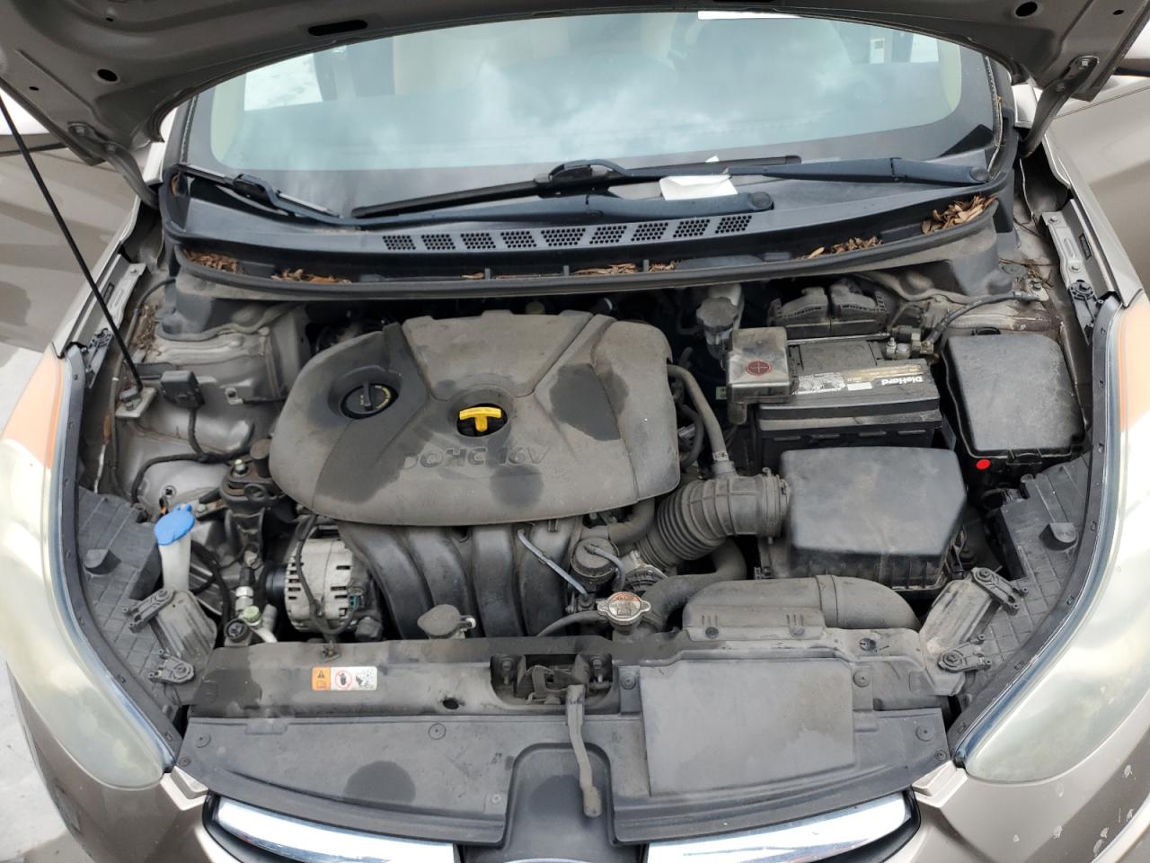 2013 Hyundai Elantra VIN 5NPDH4AE6DH344646 Copart auction photo, rear end damage thumbnail 11