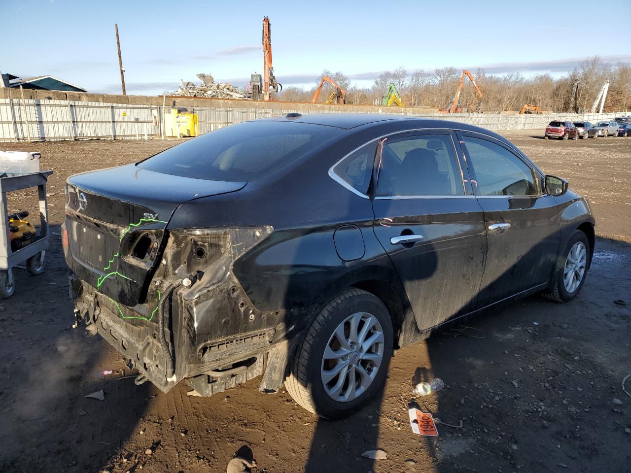 2019 Nissan Sentra VIN 3N1AB7AP9KY290771 Copart auction photo, rear end / front end damage thumbnail 3