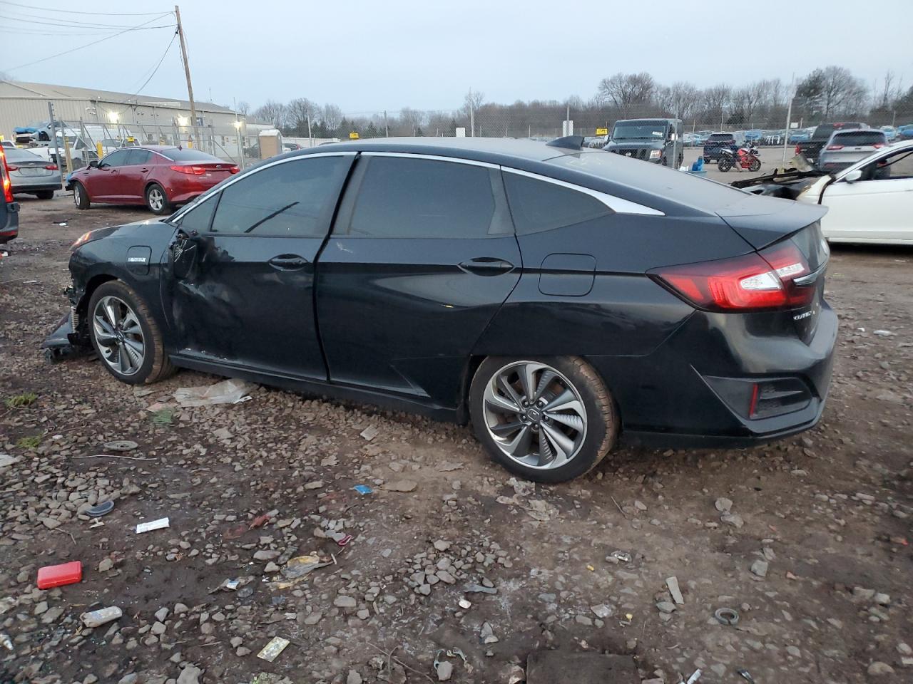 2018 Honda Clarity VIN JHMZC5F36JC013041 Copart auction photo, front end / side damage thumbnail 2