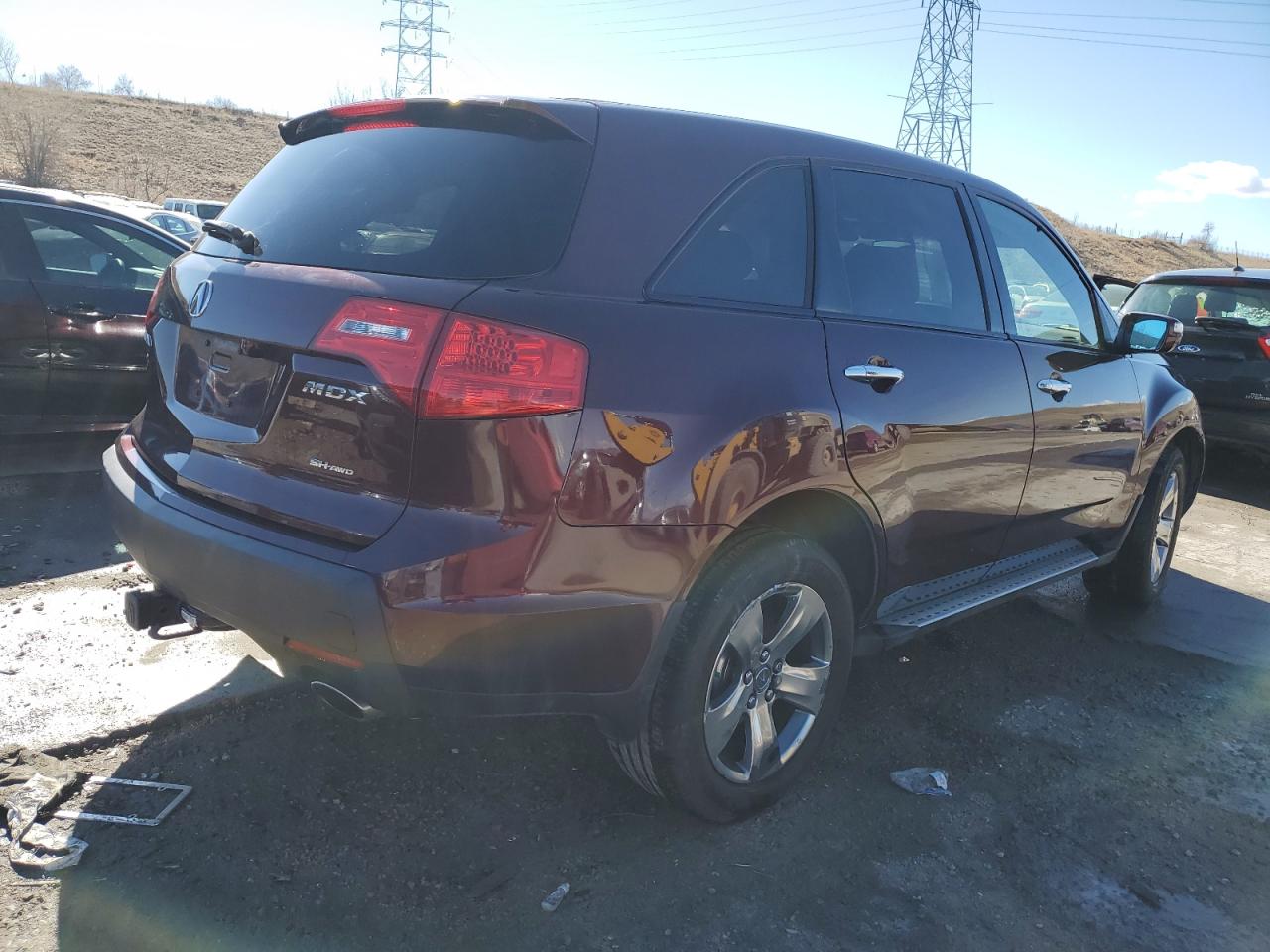 2008 Acura MDX VIN 2HNYD28818H533988 Copart auction photo, front end damage thumbnail 3