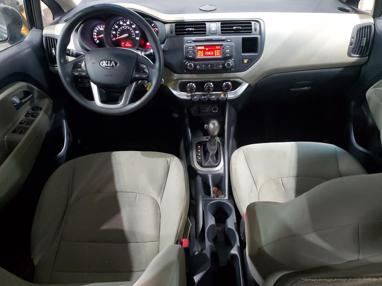 2015 KIA Rio VIN KNADM4A35F6501846 Copart auction photo, rear end / hail damage thumbnail 8