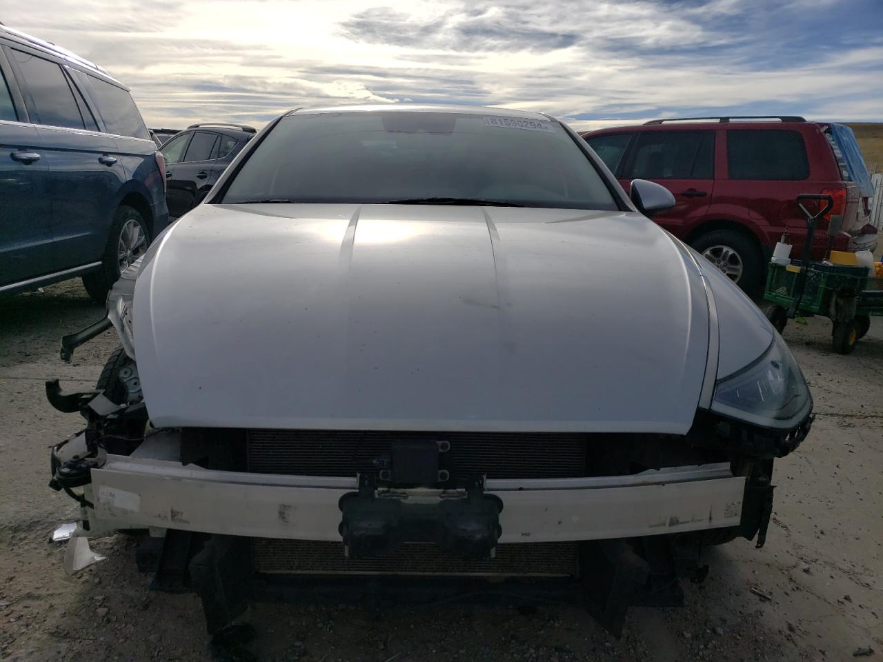 2021 Hyundai Sonata VIN 5NPEG4JA3MH095274 Copart auction photo, front end / side damage thumbnail 5