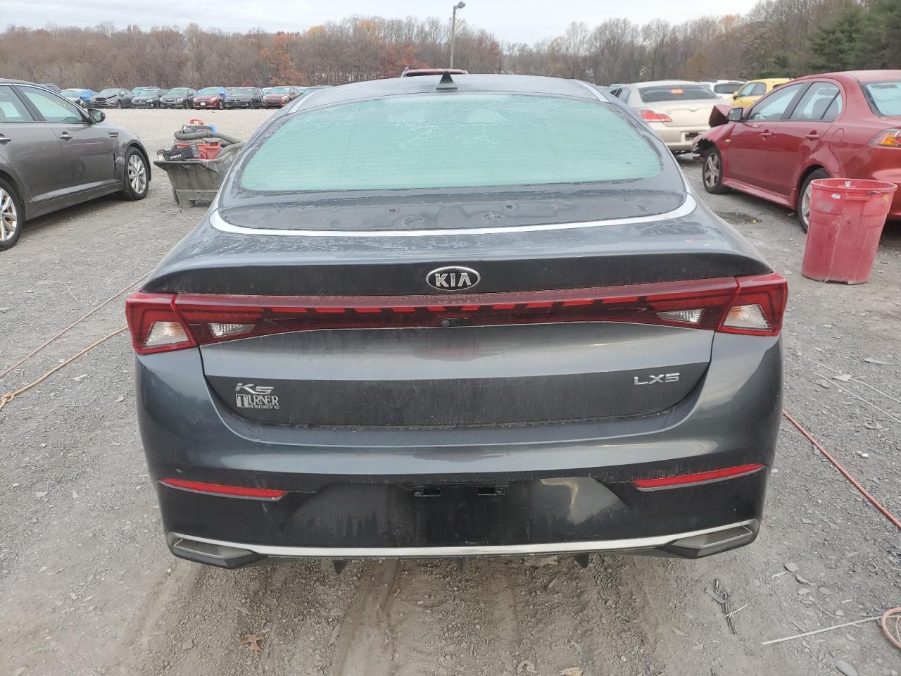 2021 KIA K5 VIN 5XXG14J23MG017365 Copart auction photo, side / rear end damage thumbnail 6