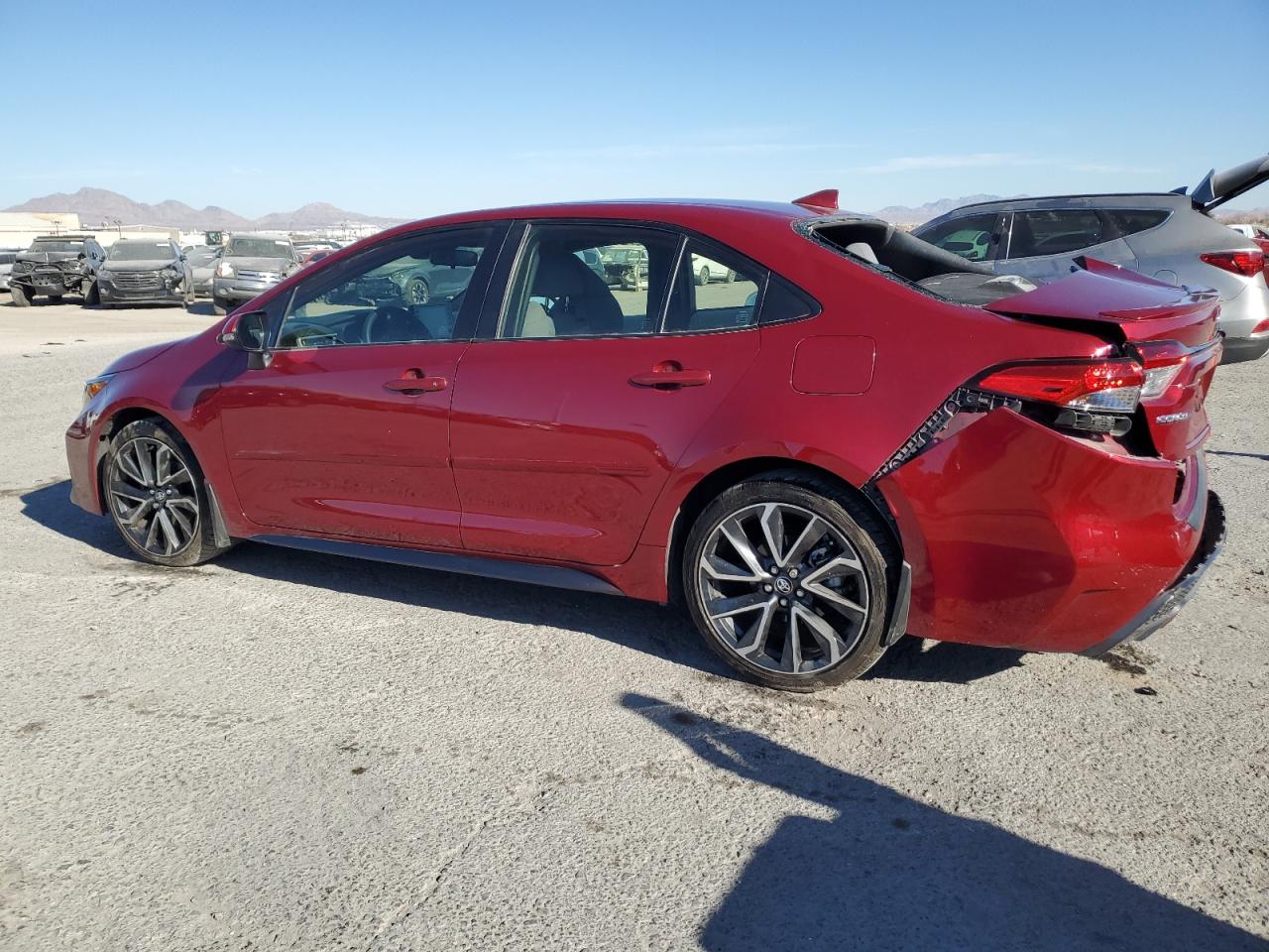 2022 Toyota Corolla VIN JTDS4MCE1NJ091132 Copart auction photo, all over damage thumbnail 2