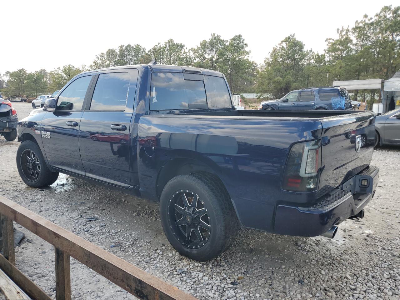2014 RAM 1500 VIN 1C6RR6MT1ES223333 Copart auction photo, front end / side damage thumbnail 2