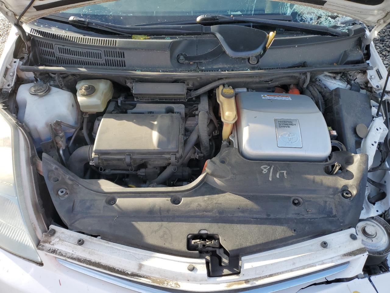 2008 Toyota Prius VIN JTDKB20U283444430 Copart auction photo, all over damage thumbnail 11