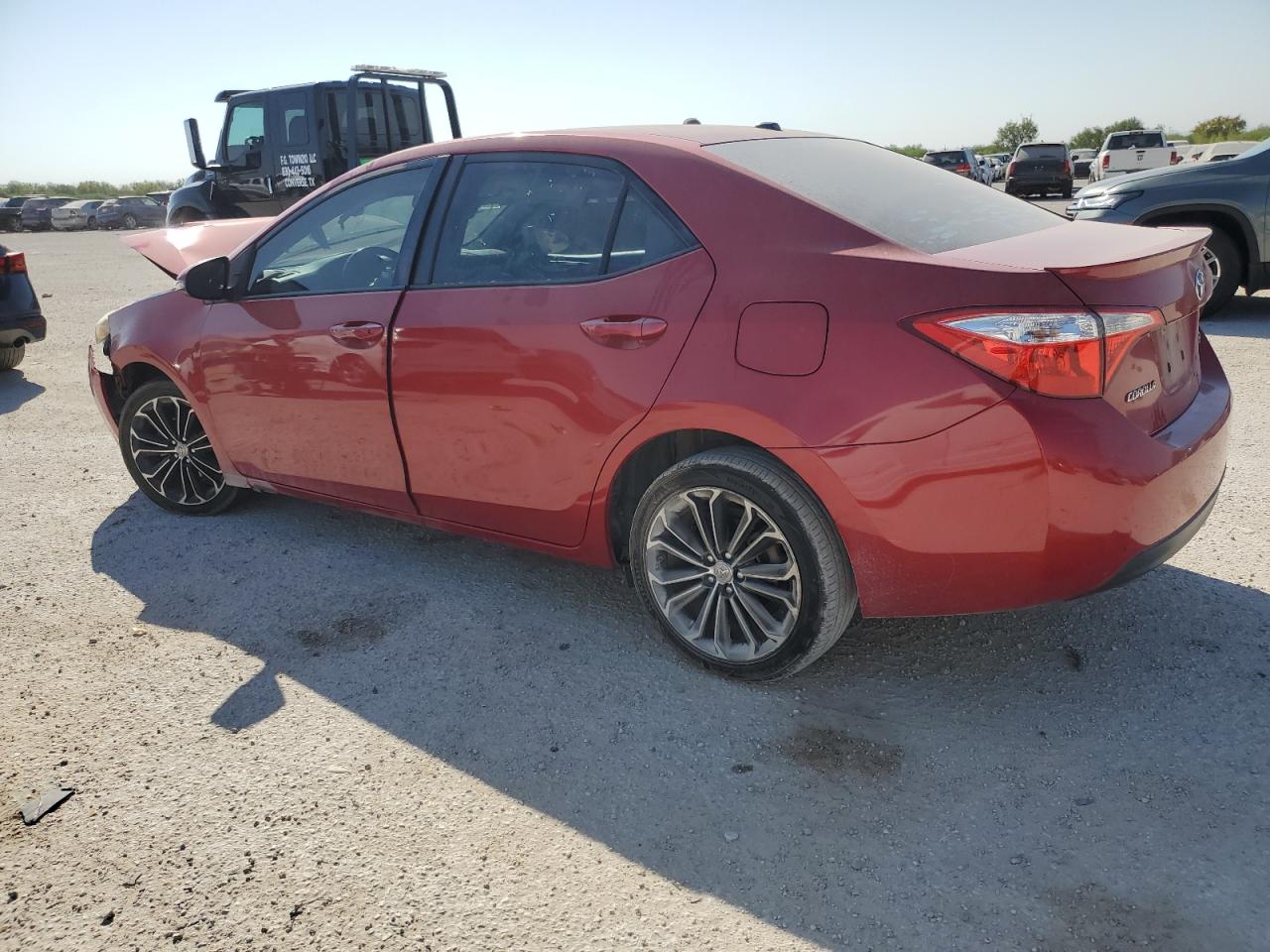 2015 Toyota Corolla VIN 5YFBURHE3FP308540 Copart auction photo, front end damage thumbnail 2