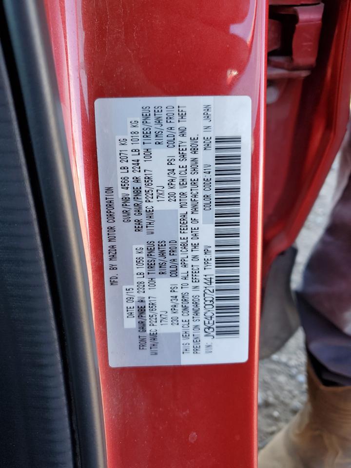 2016 Mazda CX-5 VIN JM3KE4CY0G0721441 Copart auction photo, hail / front end damage thumbnail 15