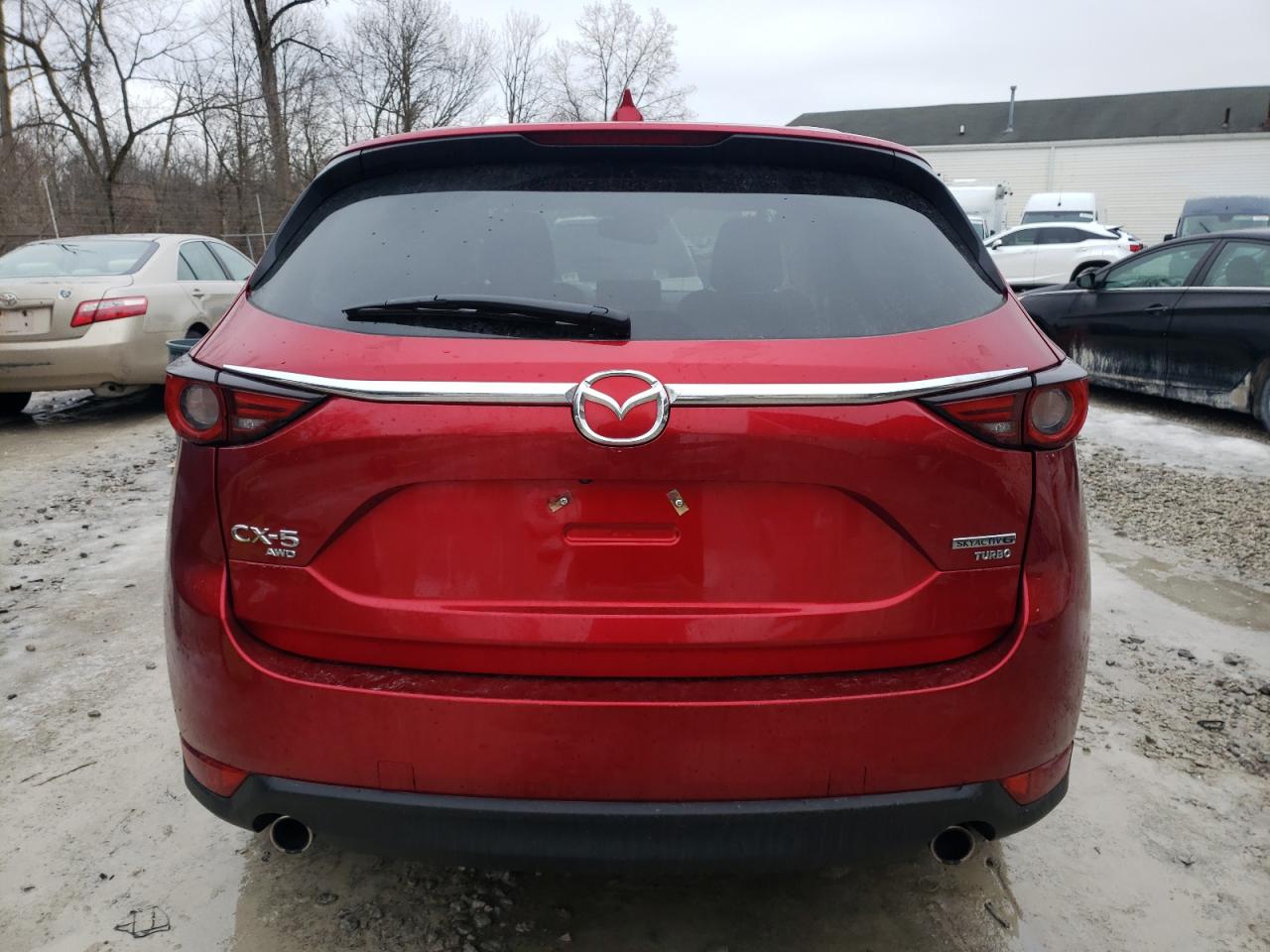 2021 Mazda CX-5 VIN JM3KFBAYXM0382302 Copart auction photo, side / front end damage thumbnail 6