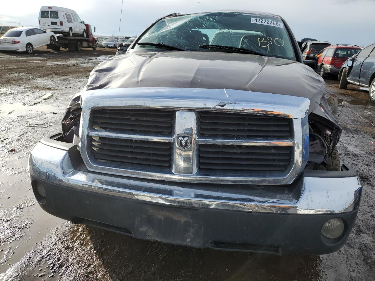 2005 Dodge Dakota VIN 1D7HW48N25S250446 Copart auction photo, rollover damage thumbnail 5