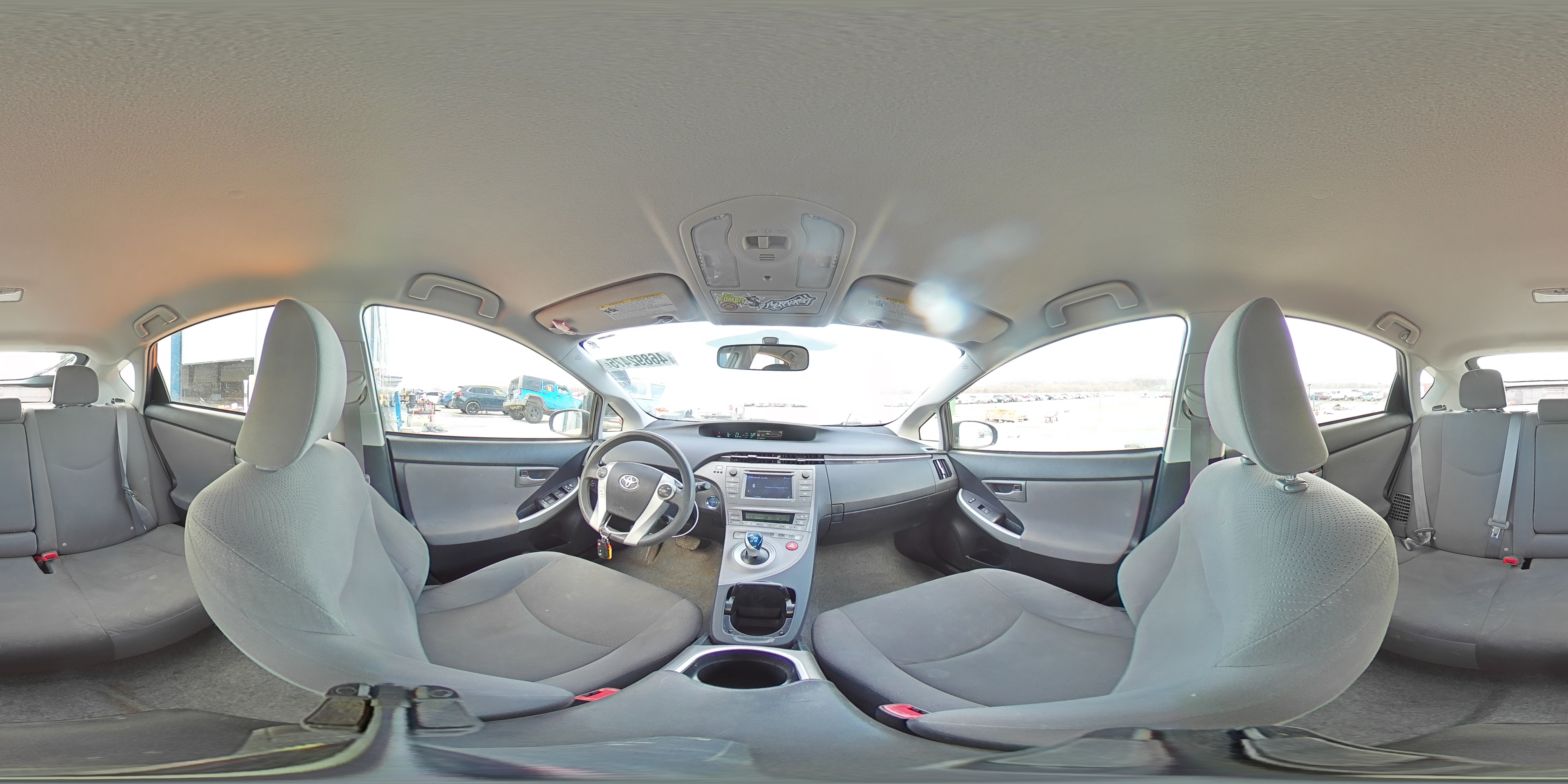 2013 Toyota Prius VIN JTDKN3DU7D5598475 Copart auction photo, front end / undercarriage damage thumbnail 14