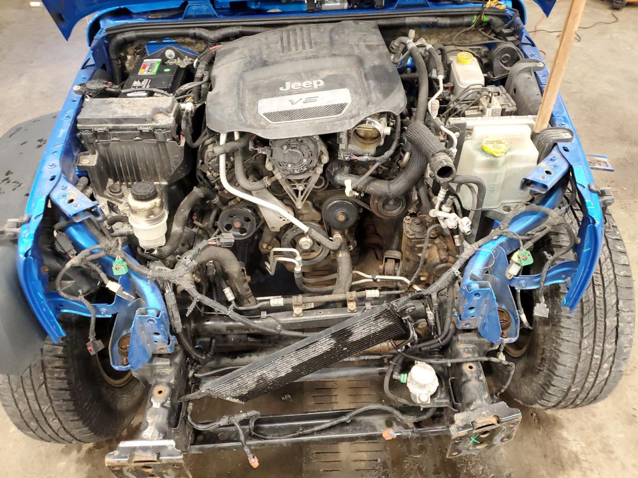 2015 Jeep Wrangler VIN 1C4BJWDG0FL741997 Copart auction photo, front end damage thumbnail 12