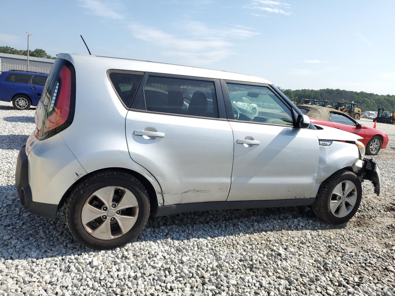 2016 KIA Soul VIN KNDJN2A29G7849238 Copart auction photo, front end / side damage thumbnail 3