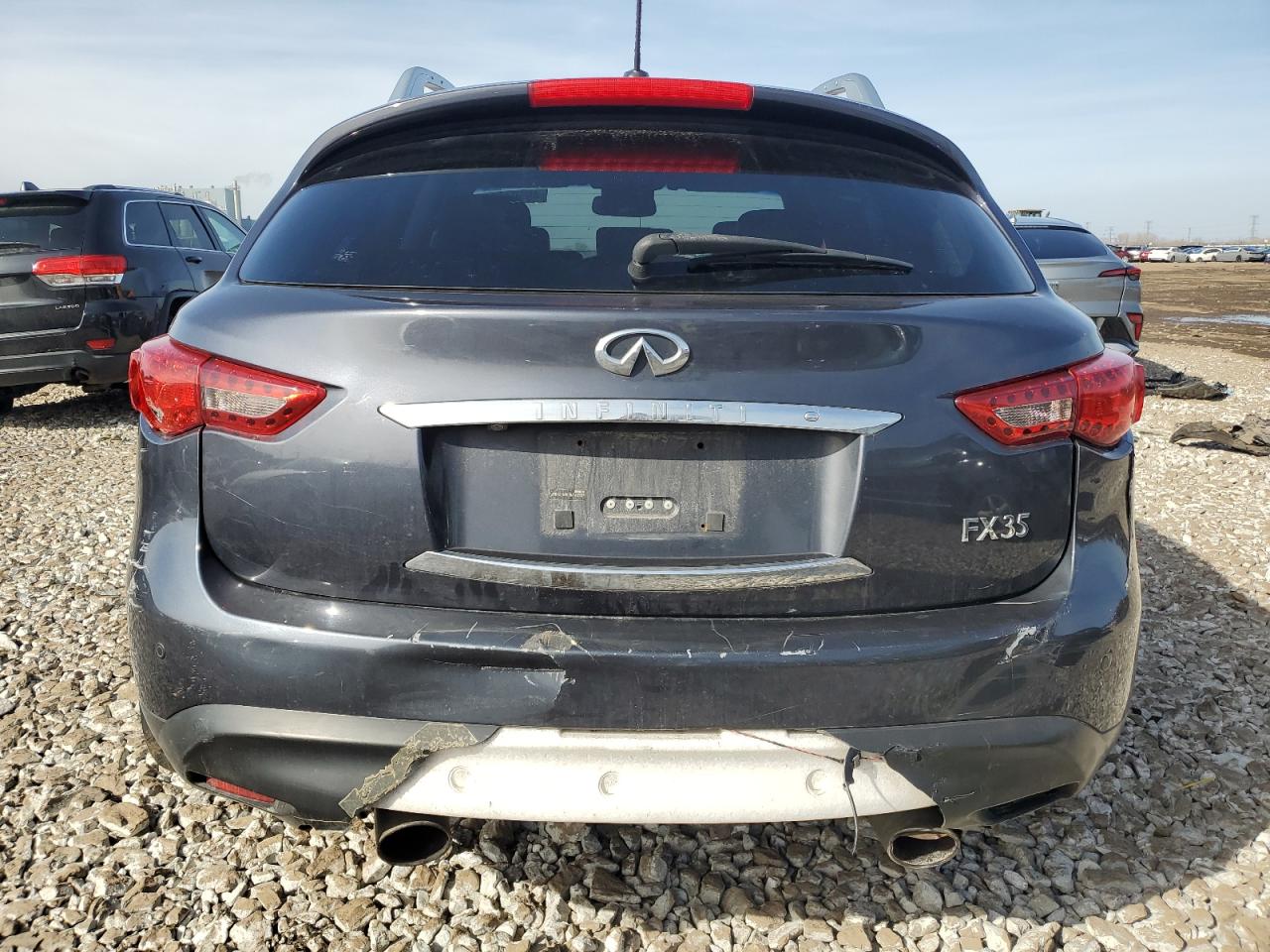2011 Infiniti FX VIN JN8AS1MW5BM140757 Copart auction photo, front end / rear end damage thumbnail 6