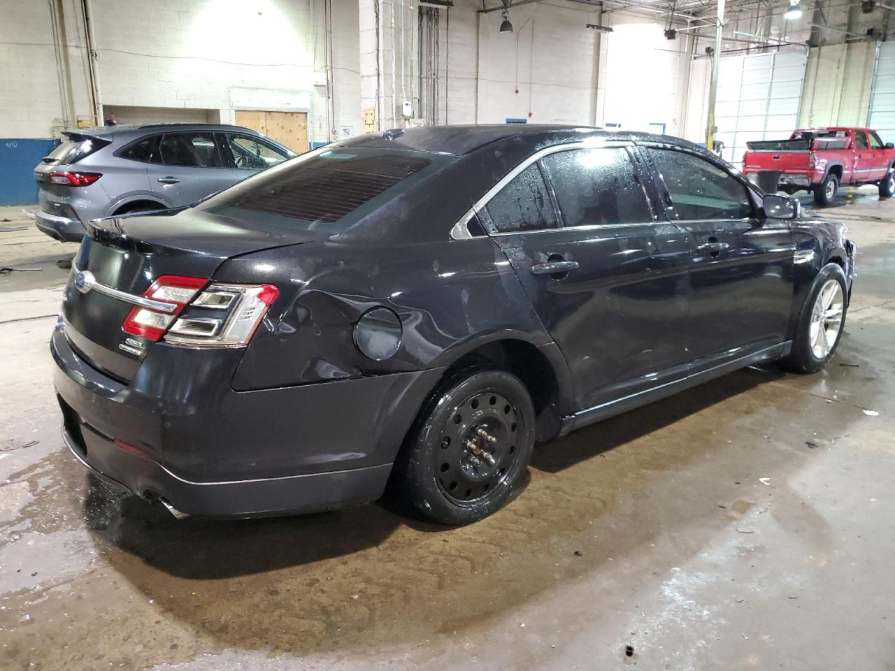 2015 Ford Taurus VIN 1FAHP2E86FG105592 Copart auction photo, front end / all over damage thumbnail 3