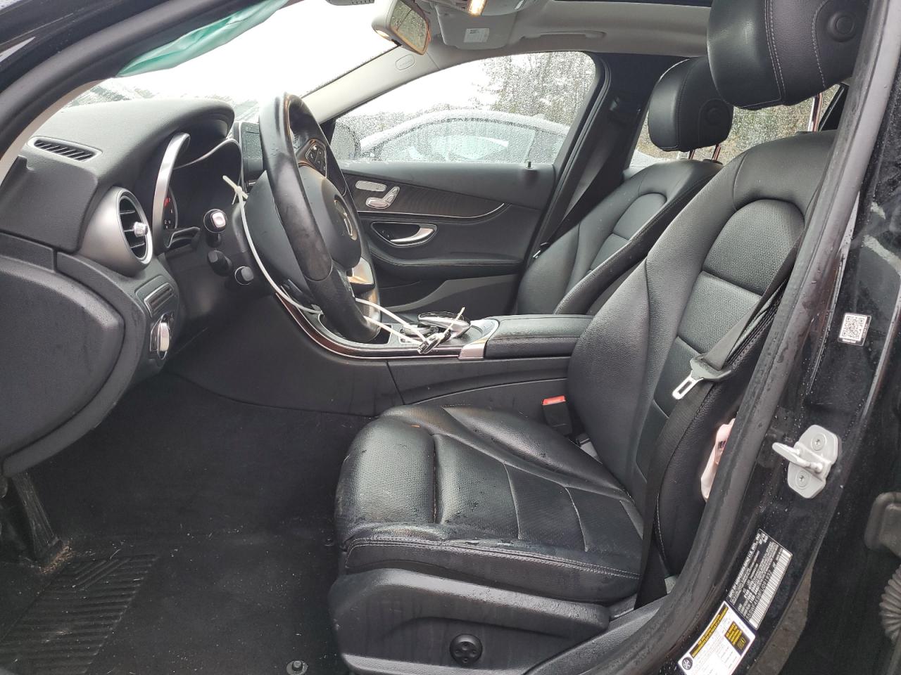 2015 Mercedes-Benz C-klasse VIN 55SWF4KB8FU091932 Copart auction photo, rear end / side damage thumbnail 7