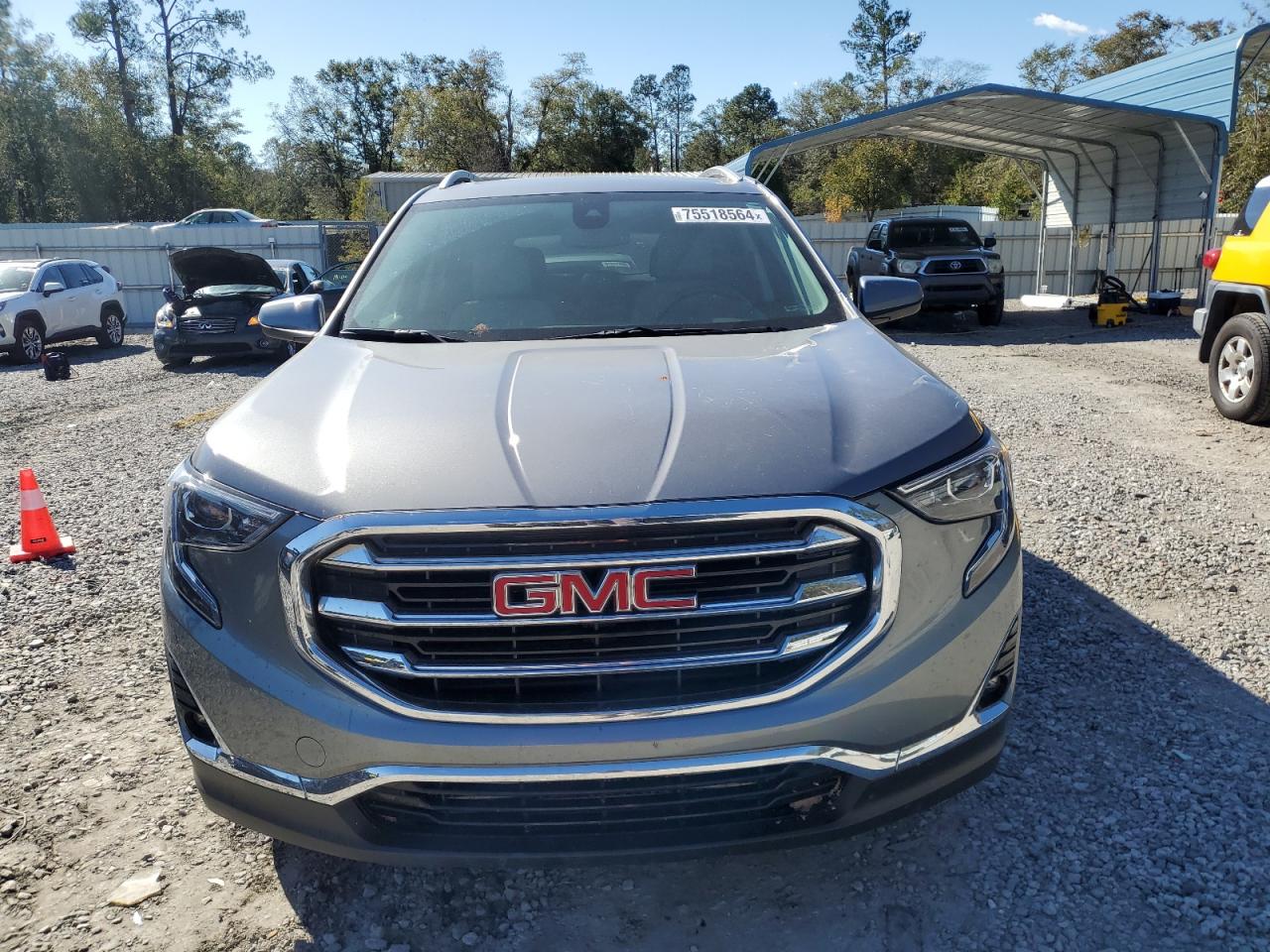 2020 GMC Terrain VIN 3GKALPEVXLL310970 Copart auction photo, front end / top/roof damage thumbnail 5