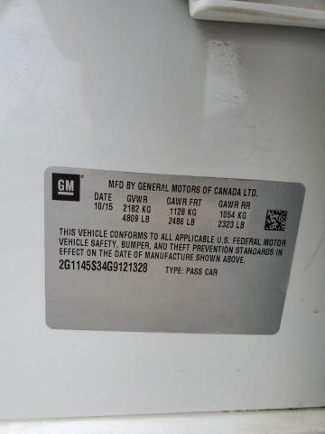 2016 Chevrolet Impala VIN 2G1145S34G9121328 Copart auction photo, front end damage thumbnail 13
