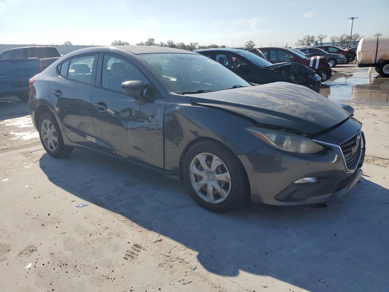 2015 Mazda 3 VIN JM1BM1T77F1247420 Copart auction photo, front end / side damage thumbnail 4