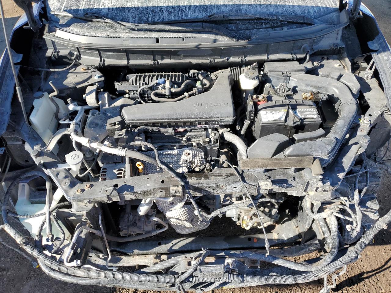 2017 Nissan Rogue VIN 5N1AT2MV3HC730021 Copart auction photo, front end / minor dent/scratches damage thumbnail 11