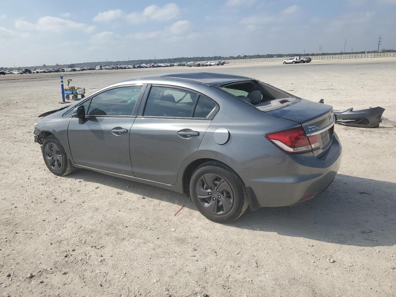 2013 Honda Civic VIN 2HGFB2F54DH565602 Copart auction photo, all over damage thumbnail 2