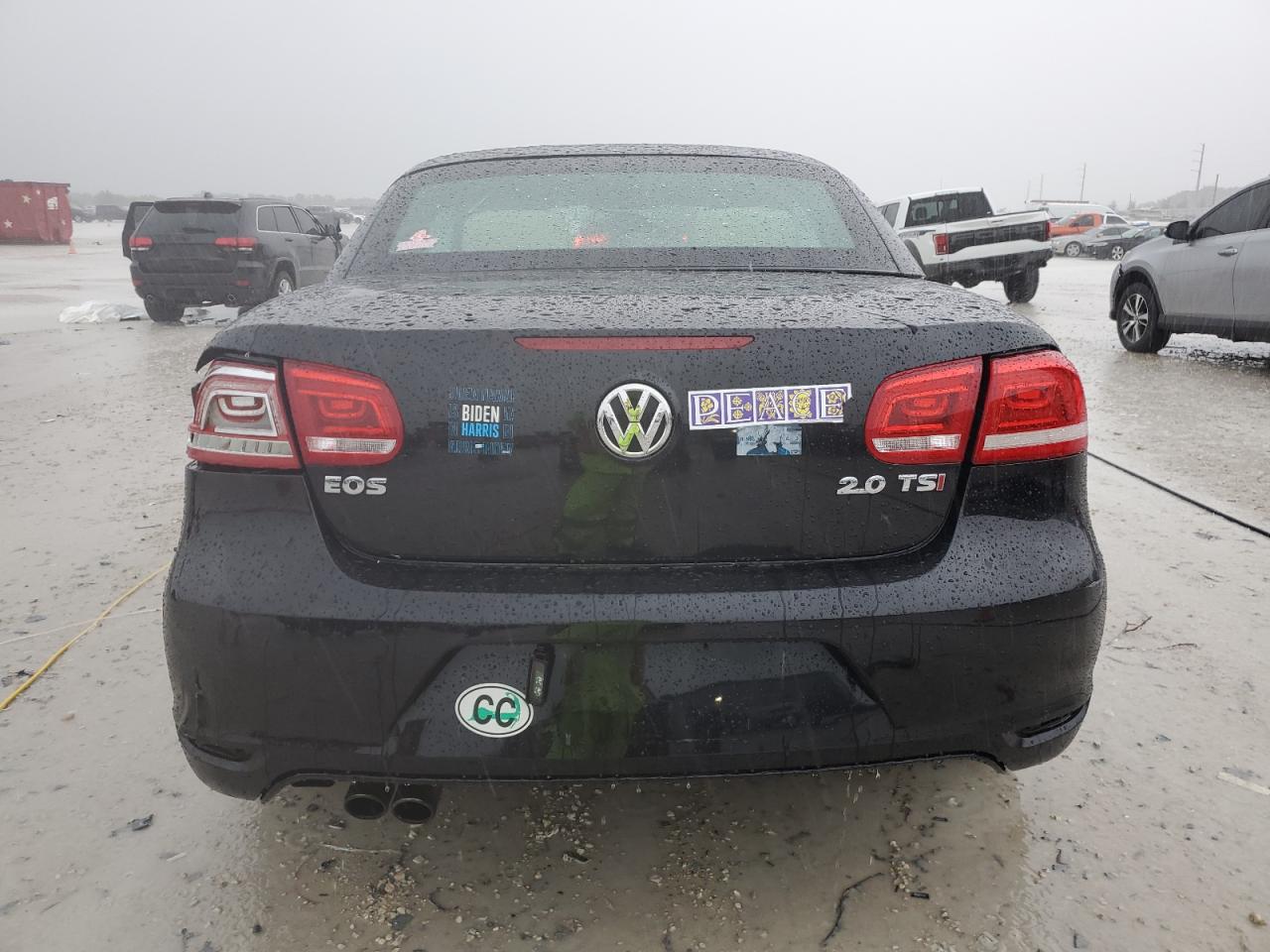 2016 Volkswagen Eos VIN WVWBW8AH3GV000923 Copart auction photo, rear end damage thumbnail 6