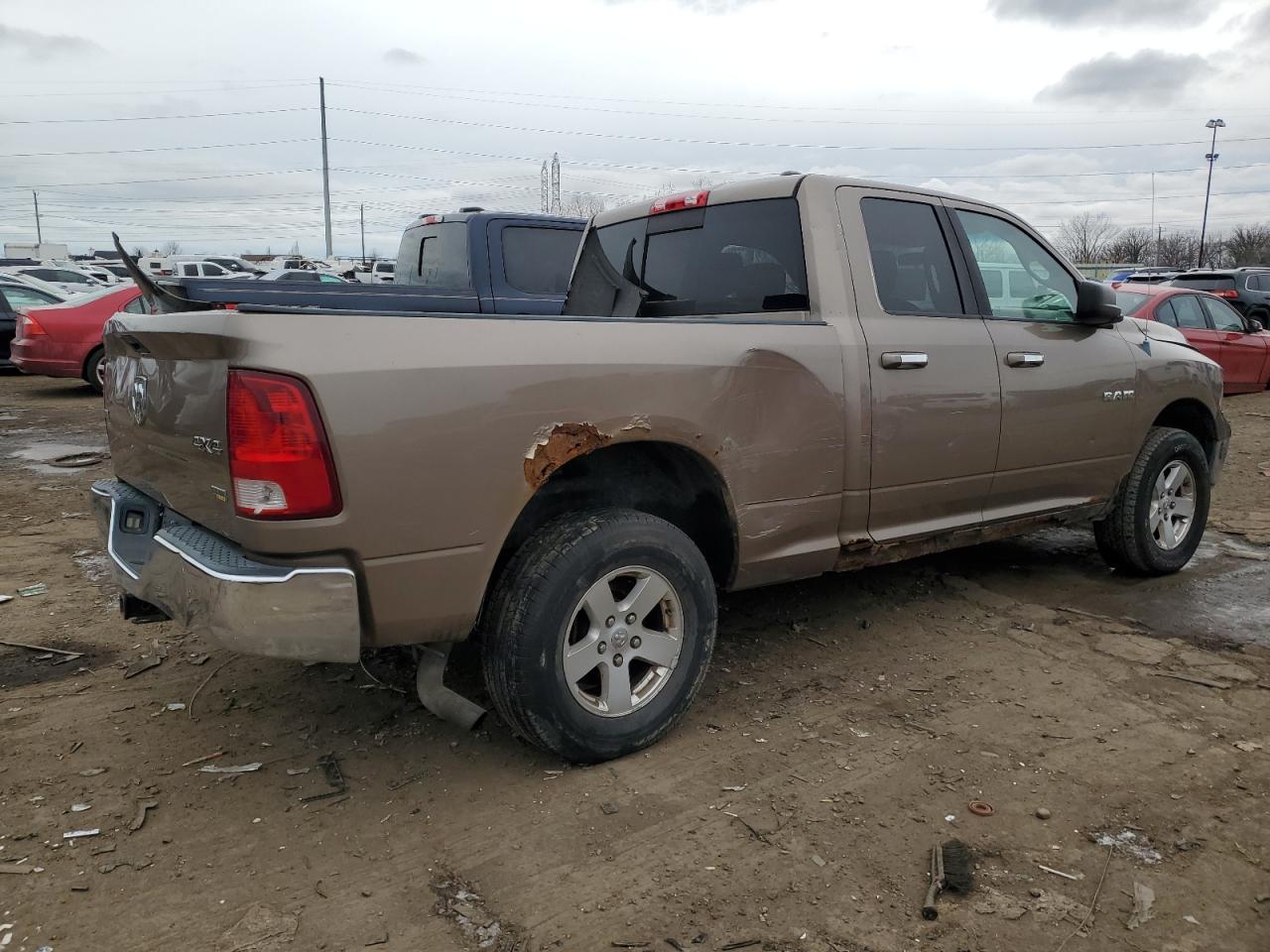 2009 Dodge RAM VIN 1D3HV18P09S772552 Copart auction photo, all over / vandalism damage thumbnail 3