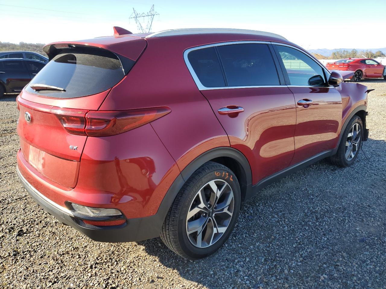 2020 KIA Sportage VIN KNDPN3AC3L7693720 Copart auction photo, front end damage thumbnail 3