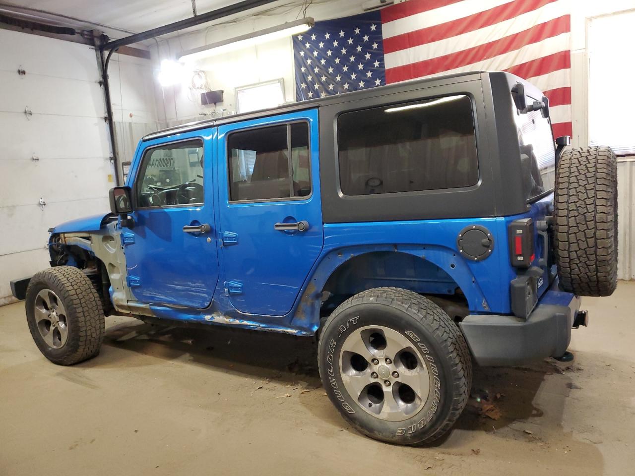 2016 Jeep Wrangler VIN 1C4BJWEG1GL172108 Copart auction photo, side / minor dent/scratches damage thumbnail 2