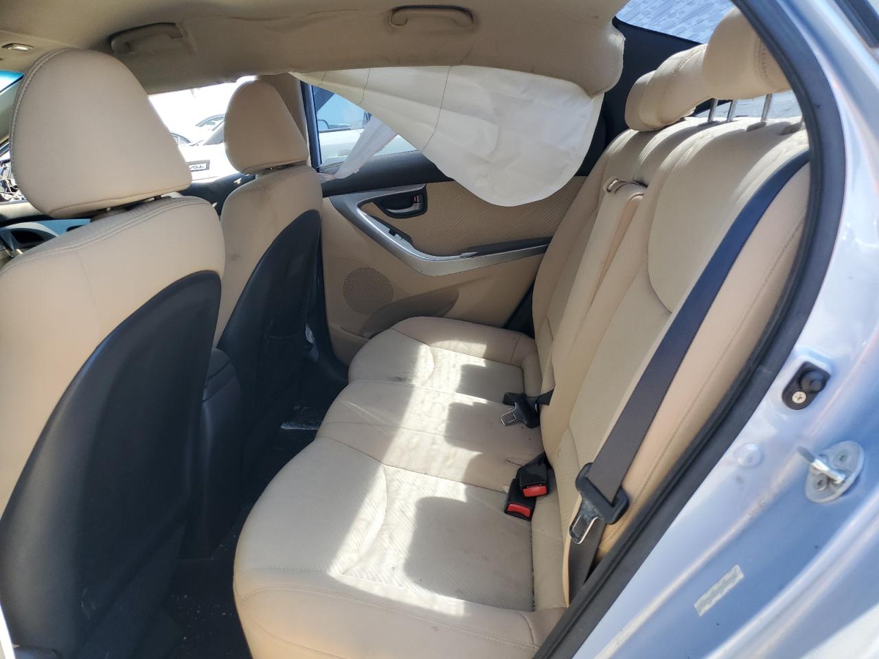 2013 Hyundai Elantra VIN KMHDH4AEXDU750317 Copart auction photo, side / rear end damage thumbnail 10