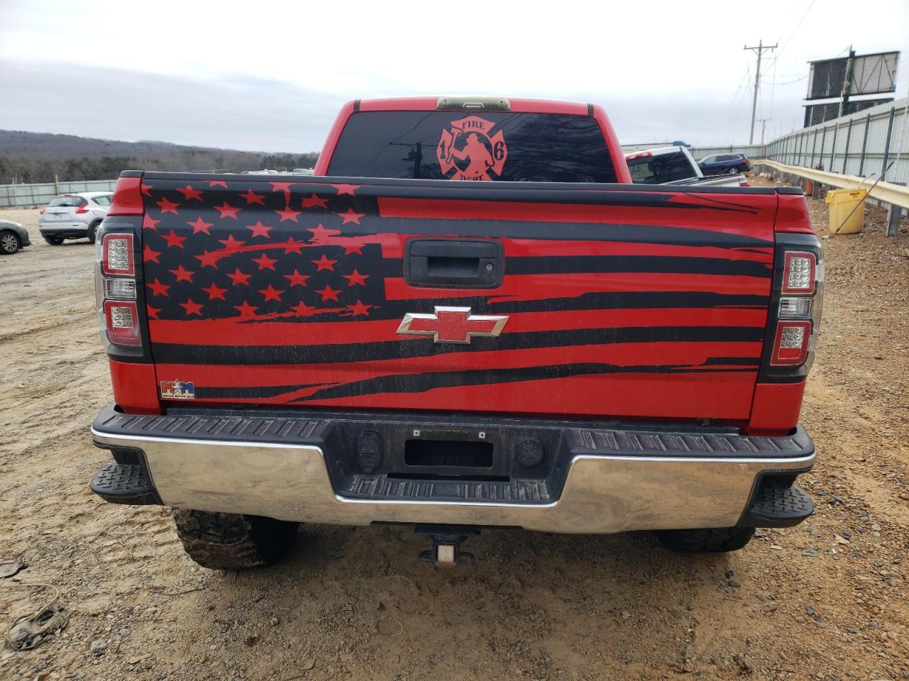 2018 Chevrolet Silverado VIN 1GCVKREC0JZ178642 Copart auction photo, front end / side damage thumbnail 6