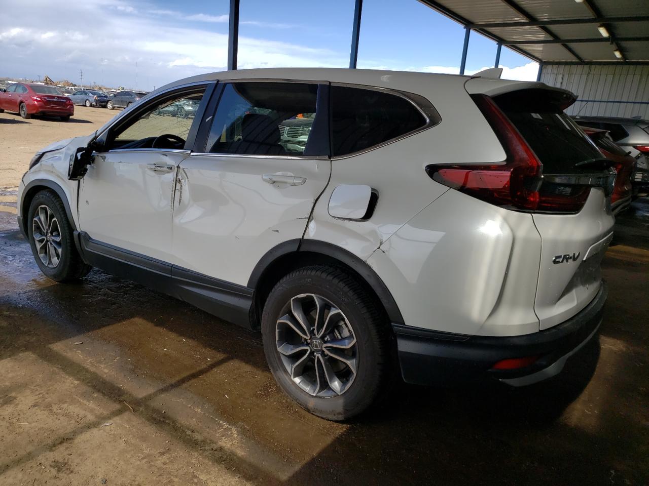 2020 Honda CR-V VIN 5J6RW1H55LA011211 Copart auction photo, rollover damage thumbnail 2